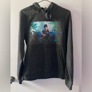 Wednesday Addams Hoodie - Wednesday Season 1 - Small - Grey Heather